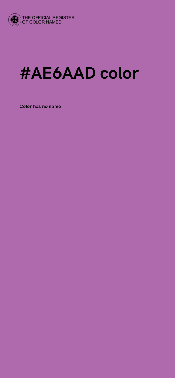 #AE6AAD color image