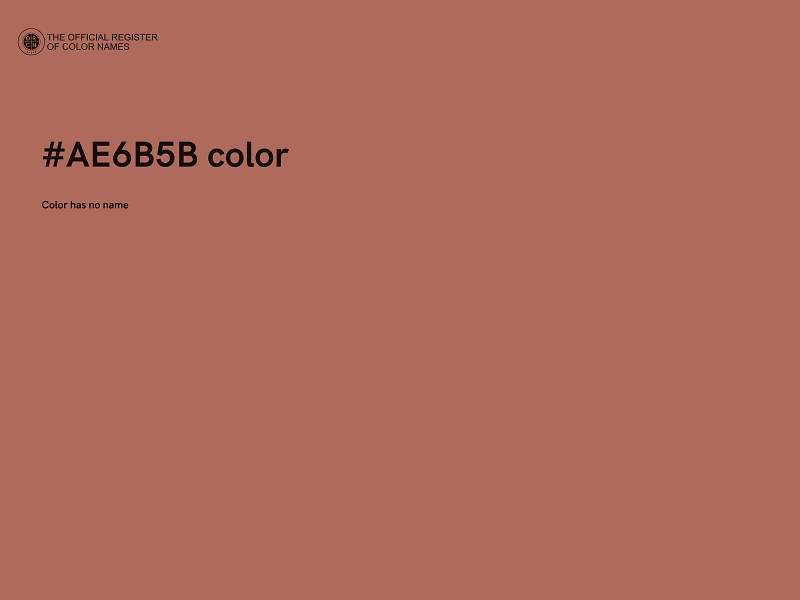 #AE6B5B color image