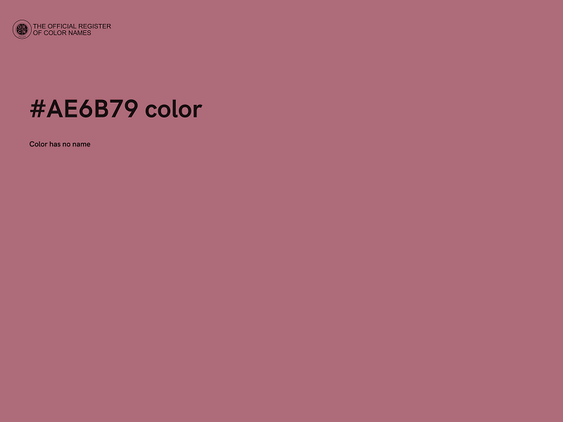 #AE6B79 color image