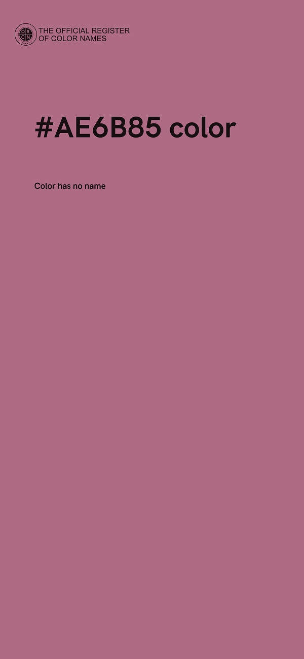 #AE6B85 color image