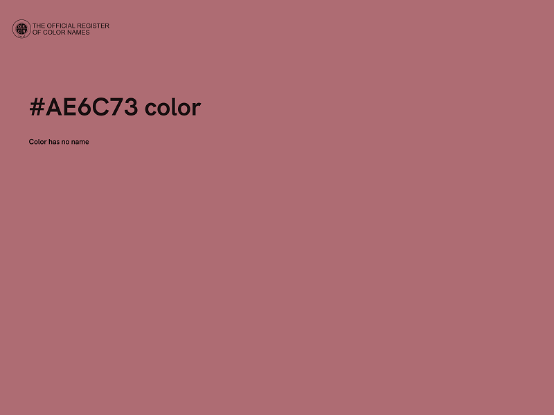 #AE6C73 color image