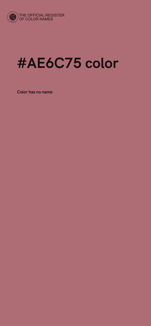 #AE6C75 color image