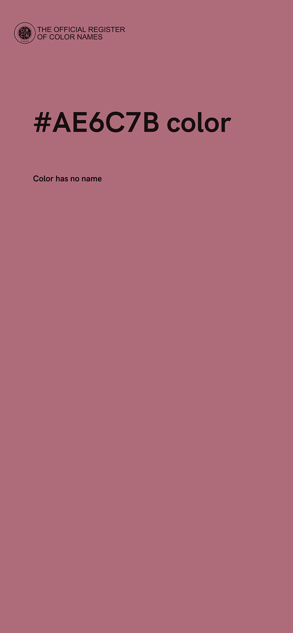 #AE6C7B color image