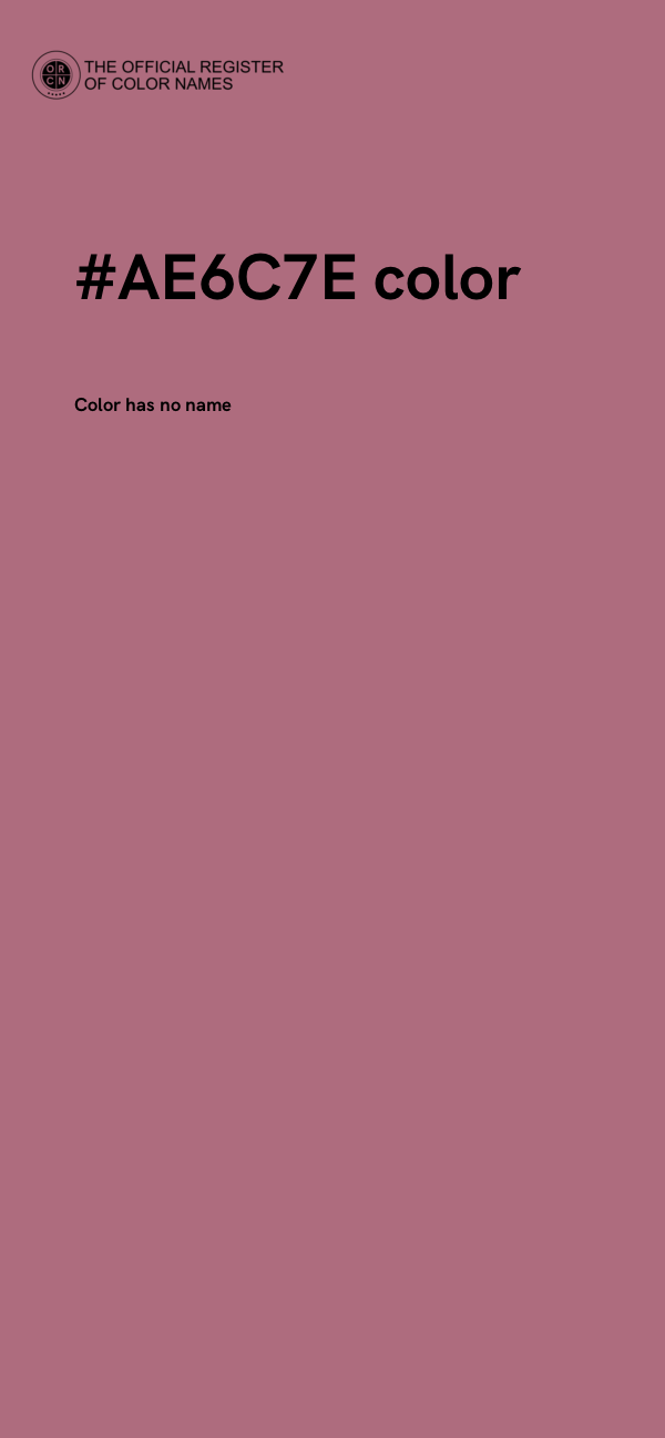 #AE6C7E color image