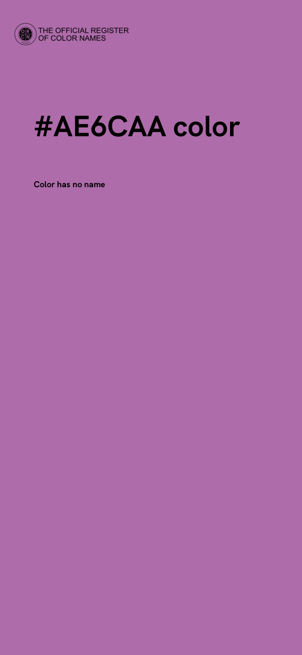 #AE6CAA color image
