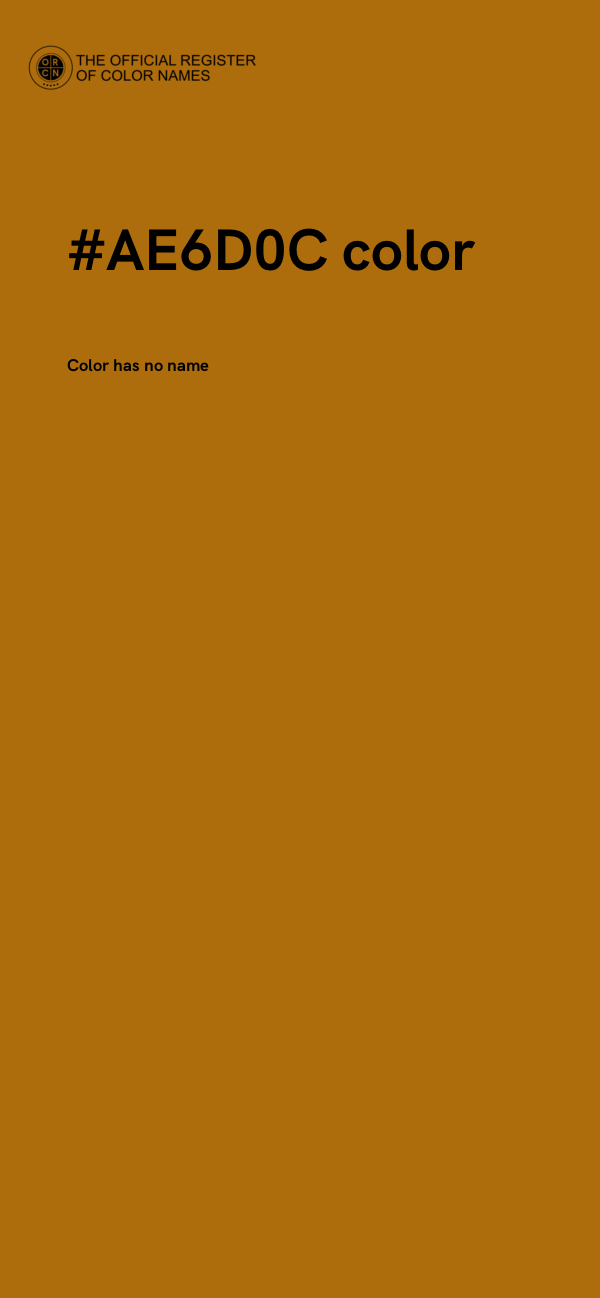 #AE6D0C color image