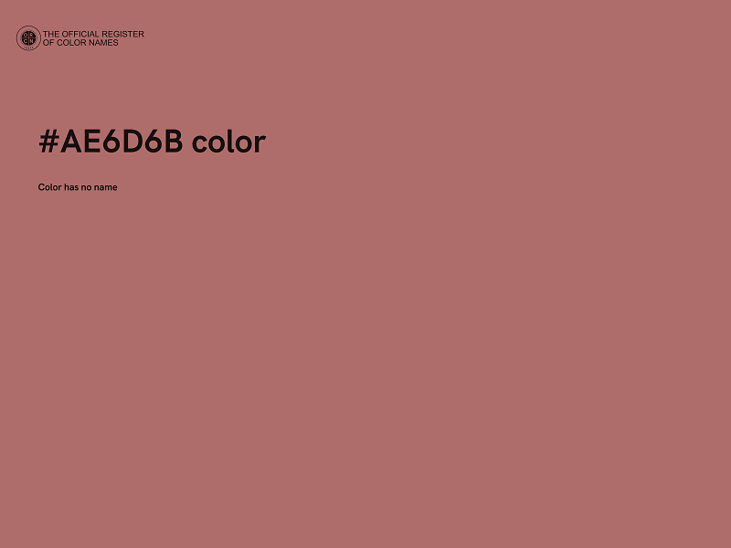 #AE6D6B color image