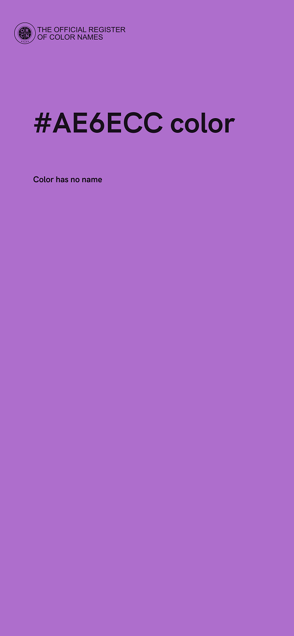 #AE6ECC color image