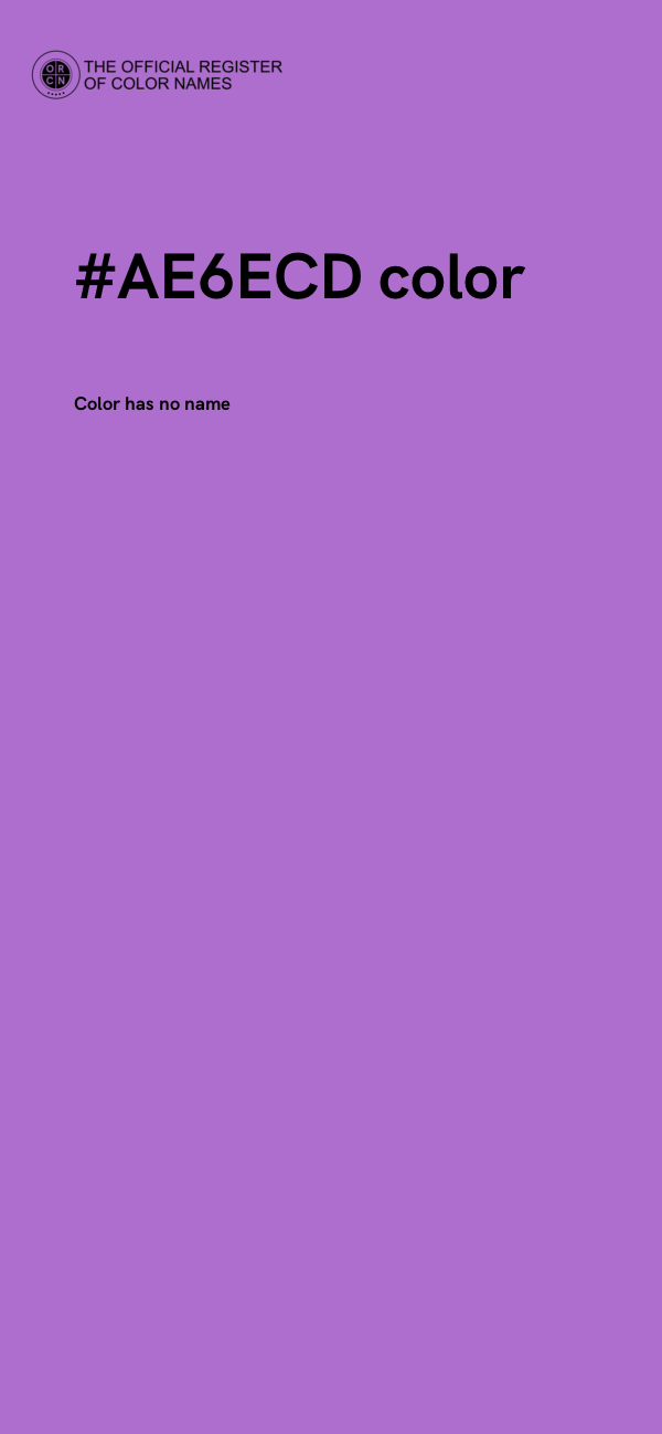 #AE6ECD color image