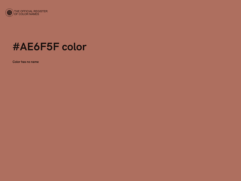 #AE6F5F color image