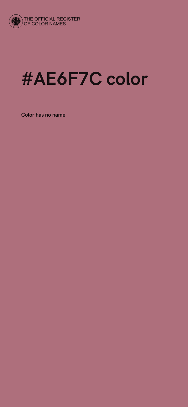 #AE6F7C color image