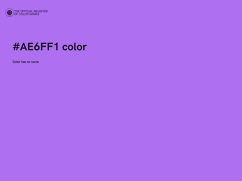 #AE6FF1 color image