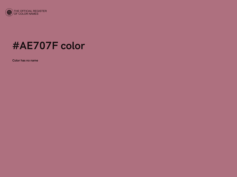#AE707F color image
