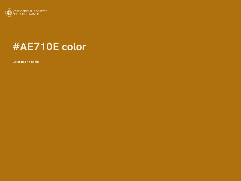 #AE710E color image