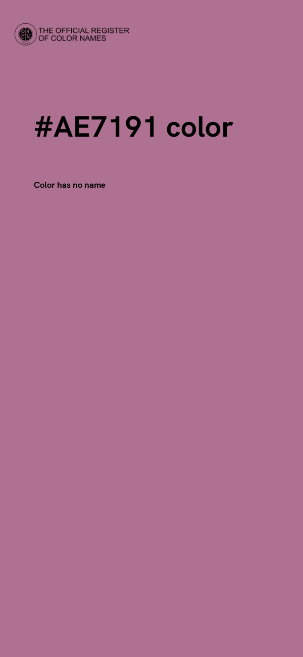 #AE7191 color image