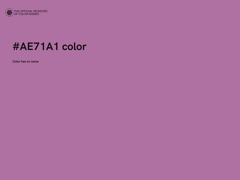 #AE71A1 color image