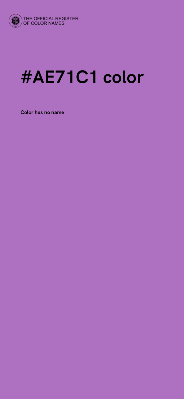#AE71C1 color image