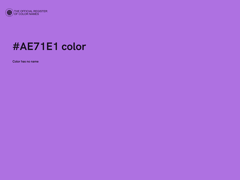 #AE71E1 color image