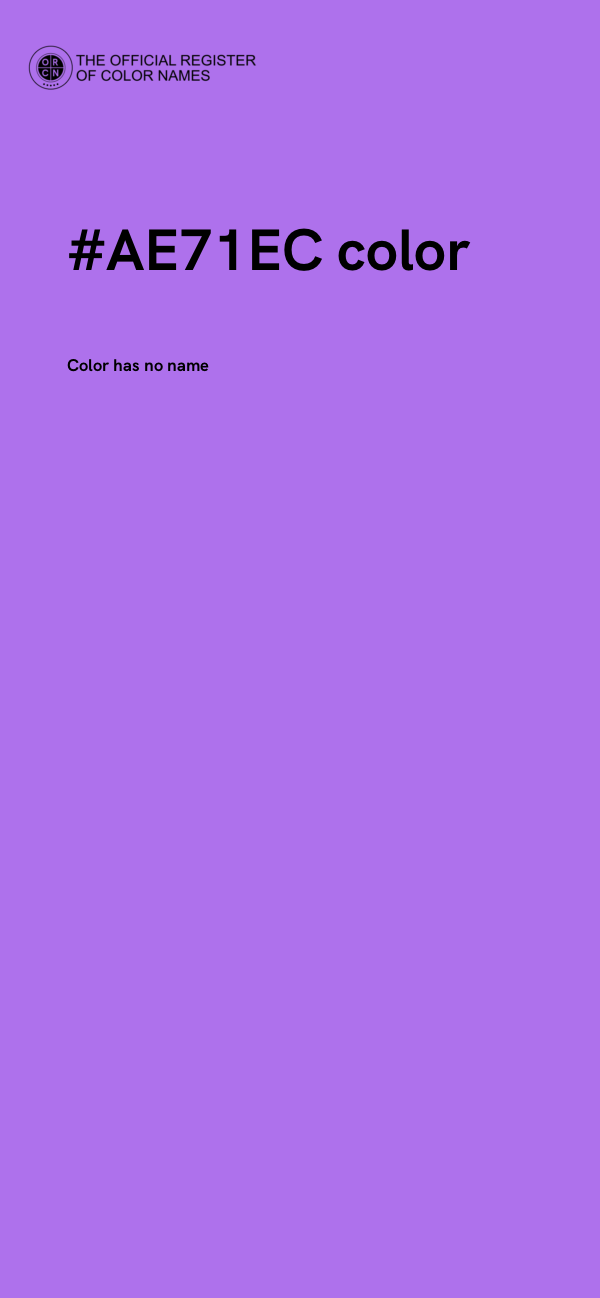 #AE71EC color image
