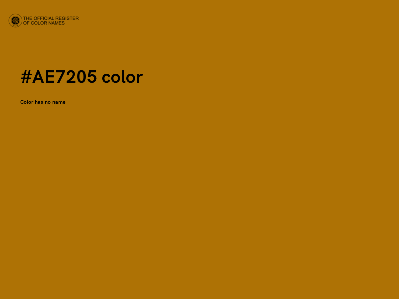 #AE7205 color image