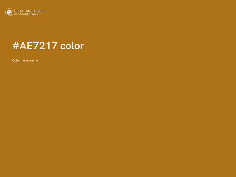 #AE7217 color image