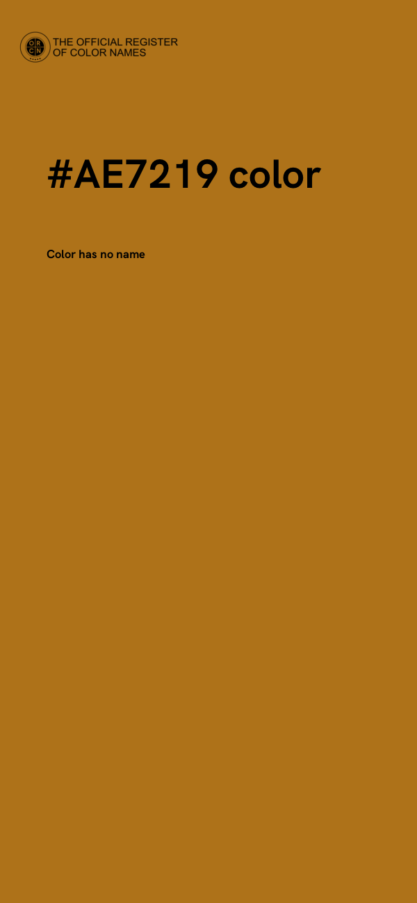 #AE7219 color image