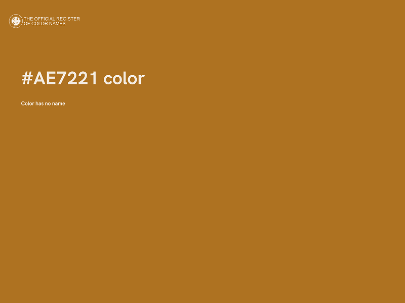 #AE7221 color image