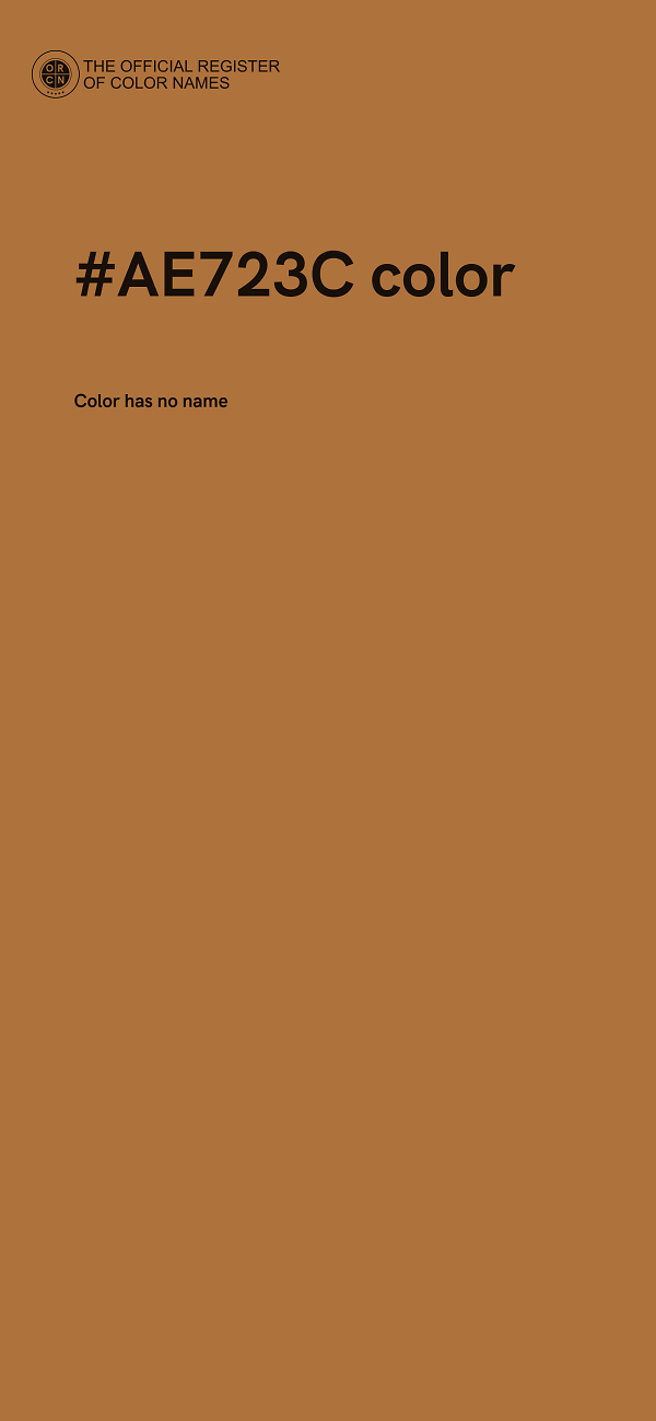 #AE723C color image