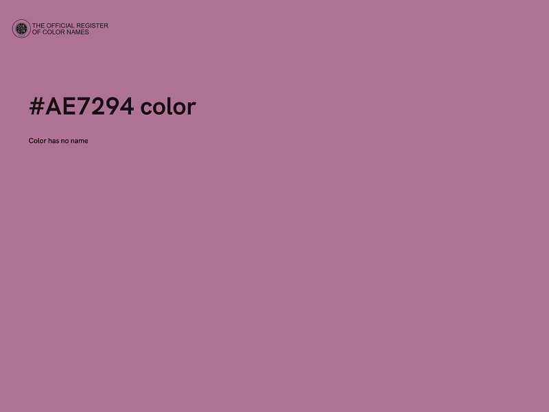 #AE7294 color image