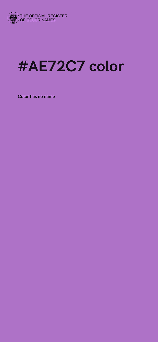 #AE72C7 color image