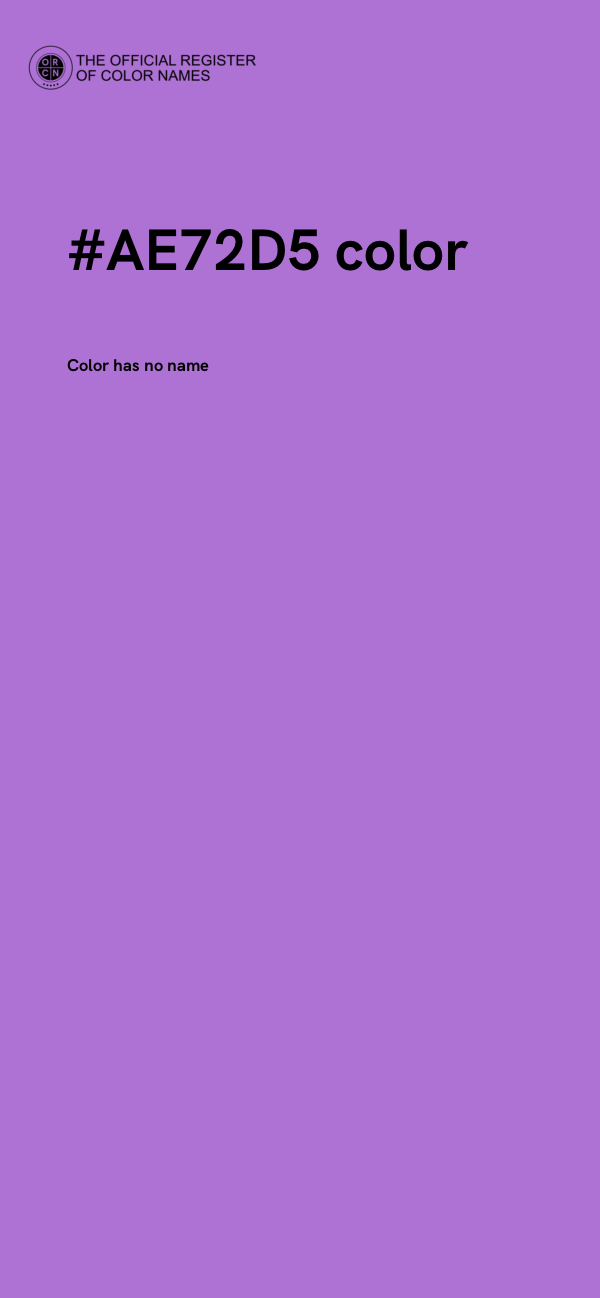 #AE72D5 color image