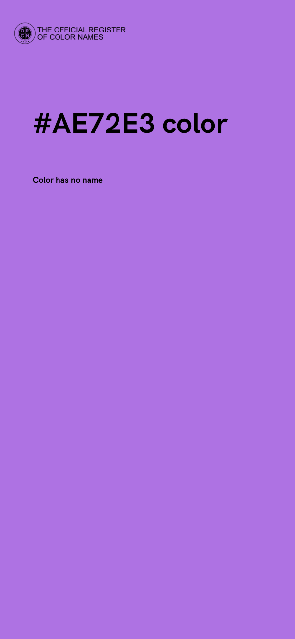 #AE72E3 color image