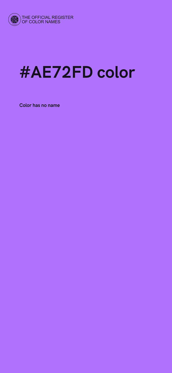 #AE72FD color image