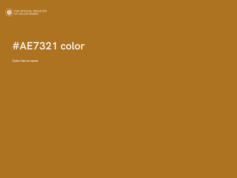 #AE7321 color image