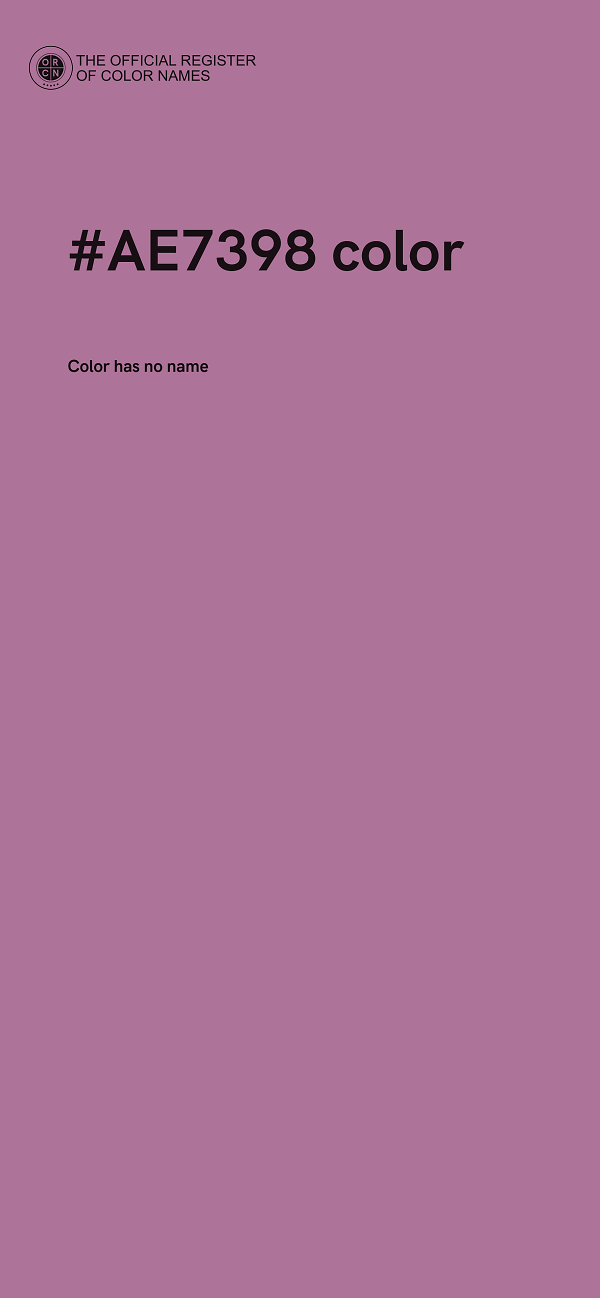#AE7398 color image