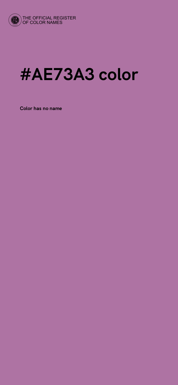 #AE73A3 color image