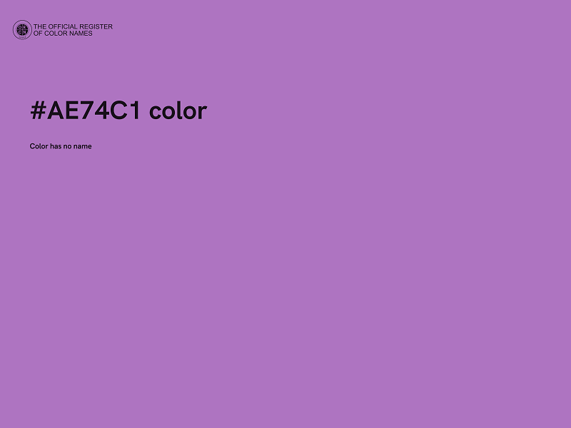 #AE74C1 color image