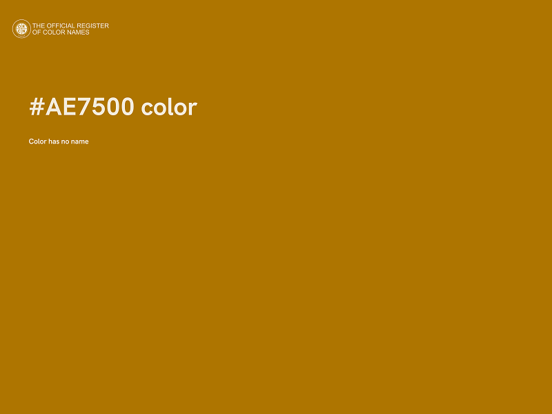 #AE7500 color image