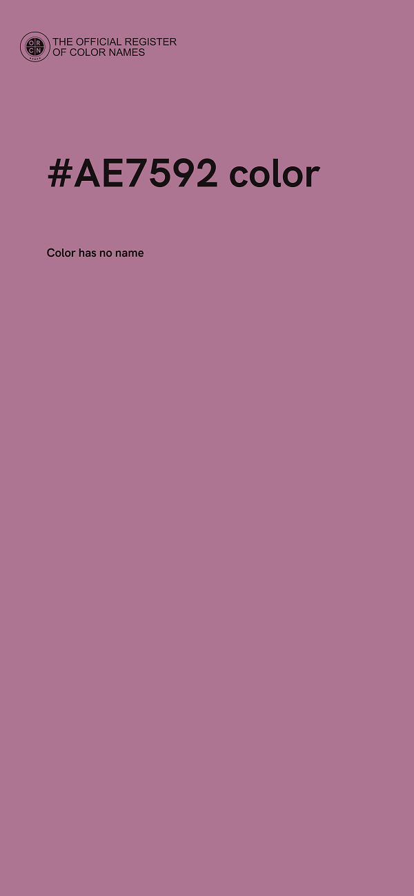 #AE7592 color image