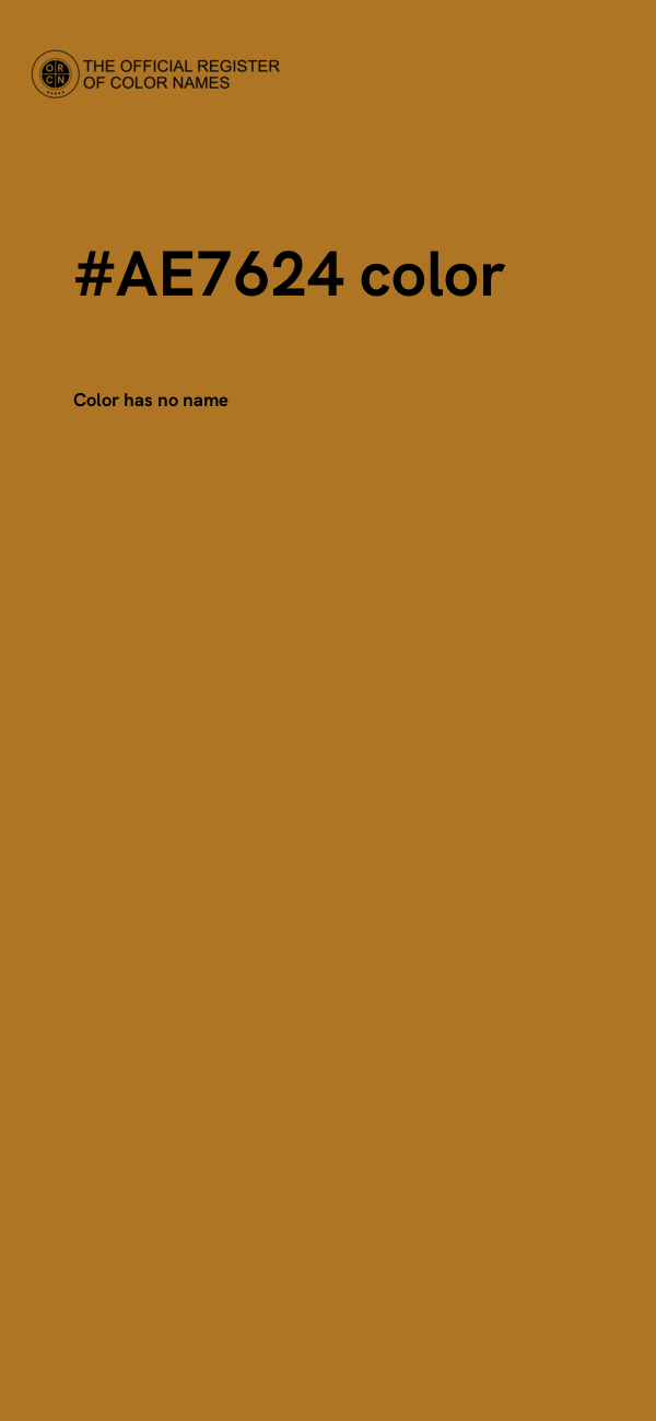 #AE7624 color image