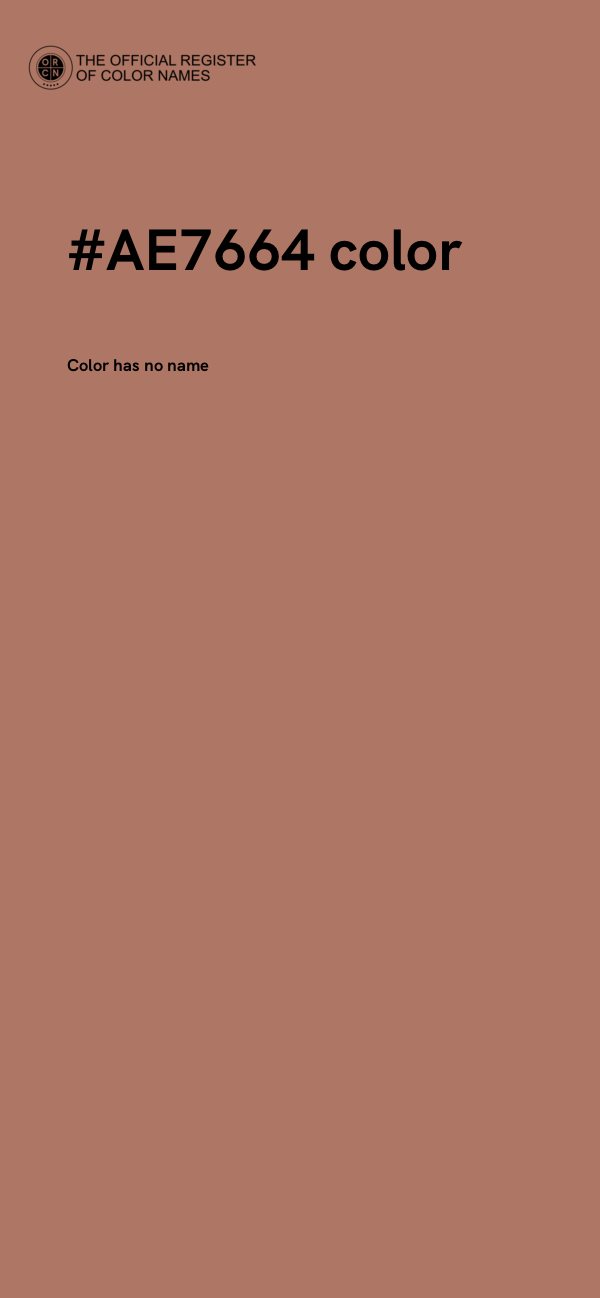 #AE7664 color image