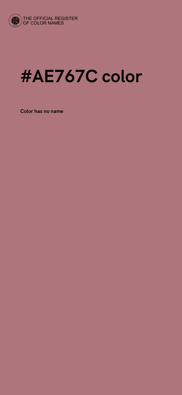 #AE767C color image