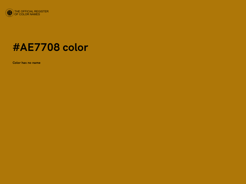 #AE7708 color image