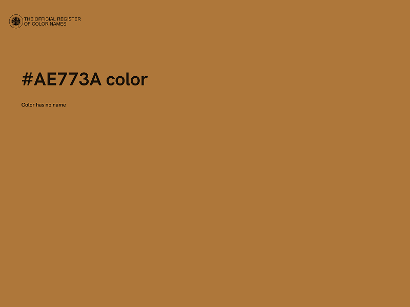 #AE773A color image