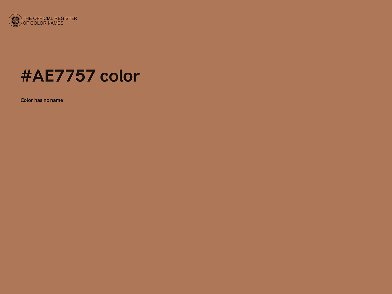 #AE7757 color image