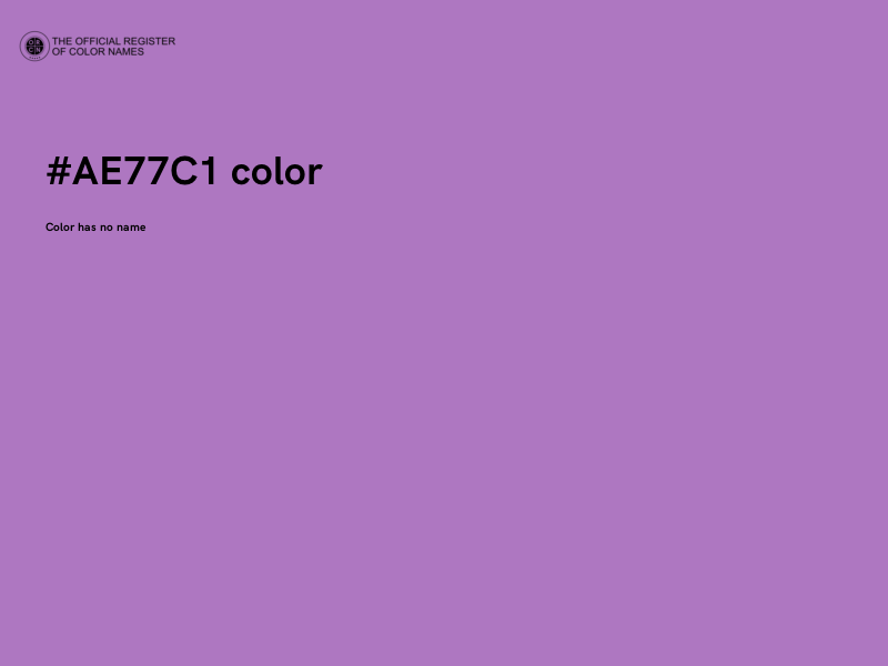#AE77C1 color image