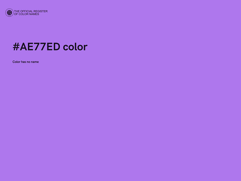 #AE77ED color image