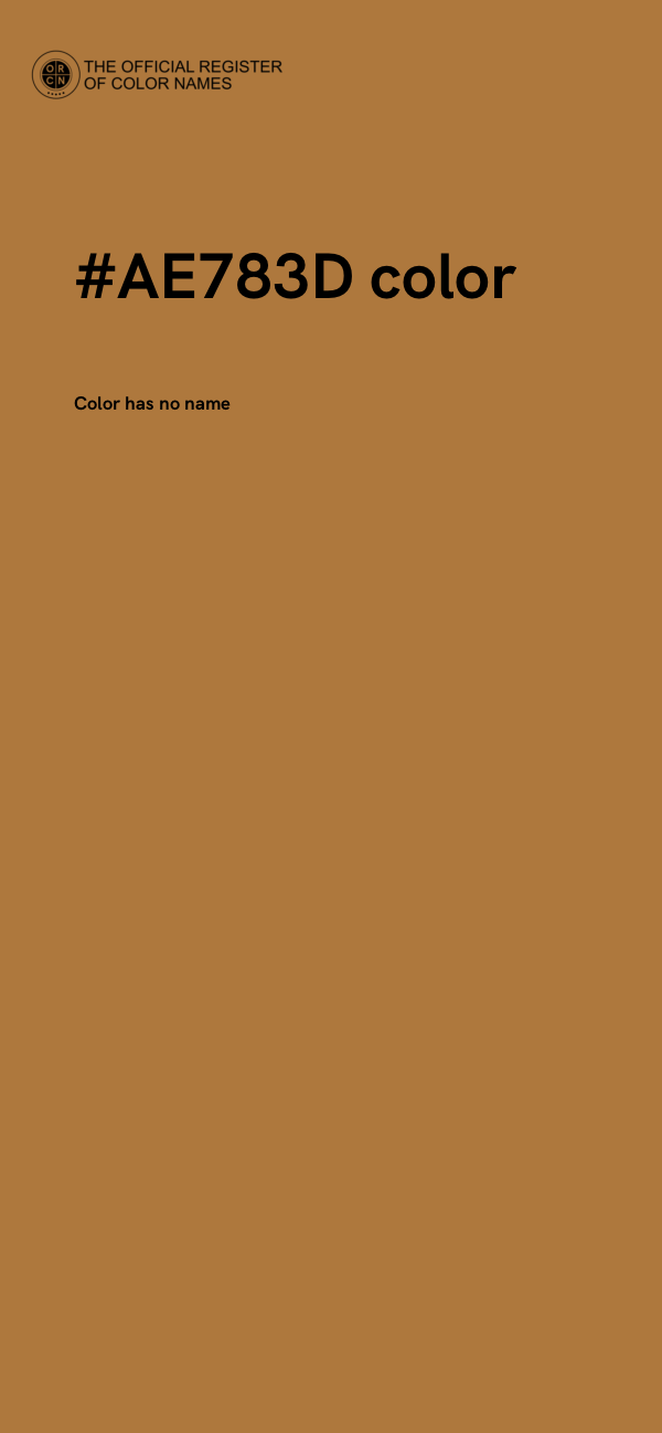 #AE783D color image