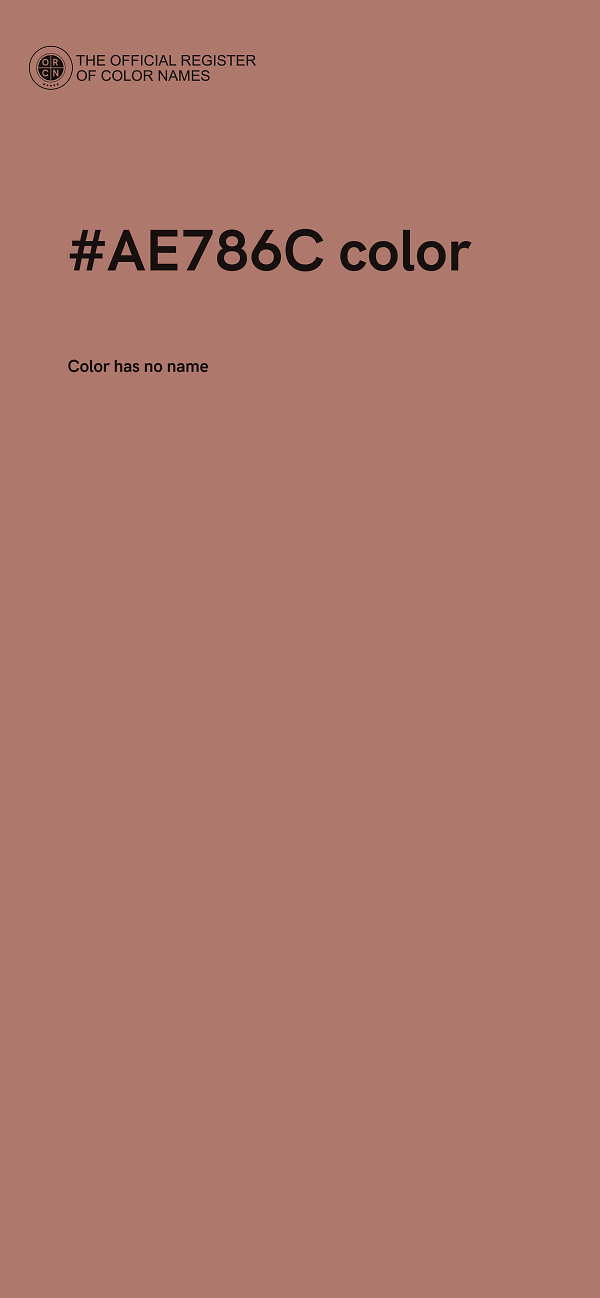 #AE786C color image