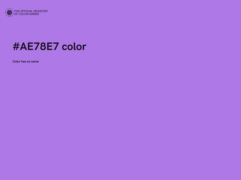 #AE78E7 color image